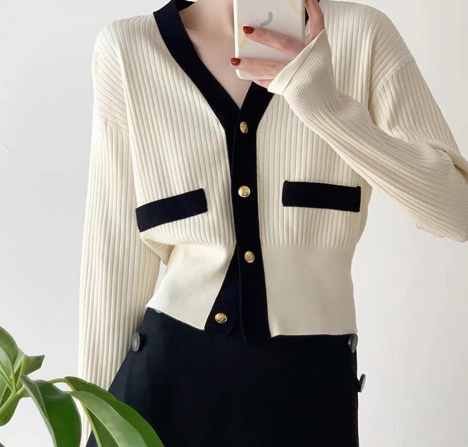 Autumn And Winter Korean Style Simple Loose Temperament Sweater Cardigan